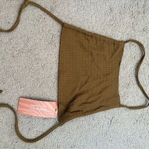 SHEIN Brown Textured Bandeau